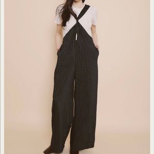 Shaina Mote Pinstripe Wabi Jumpsuit Size 4